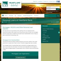 Heartland Bank - Personal loans HELOCS and mortgages from Heartland Bank