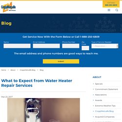 Water Heater Repair Services: What to Expect