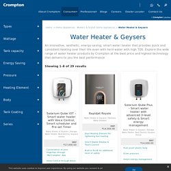 Water Heaters - Buy Geysers & Water Heater (वाटर हीटर) Online
