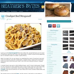 Heather's Bytes » Beef Stroganoff
