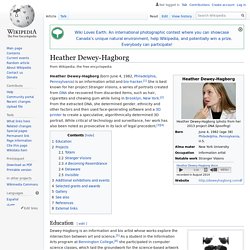 Heather Dewey-Hagborg