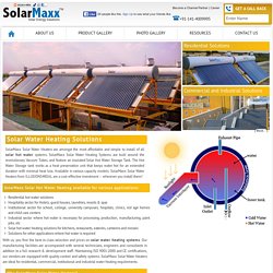 Solar Water Heating System for Home and Businesses from SolarMaxx