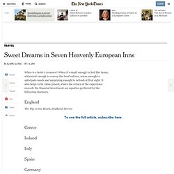 Sweet Dreams in Seven Heavenly European Inns