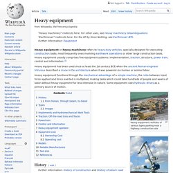 Heavy Equipment