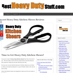 Best Heavy Duty Kitchen Sheers Reviews - Best Heavy Duty Stuff