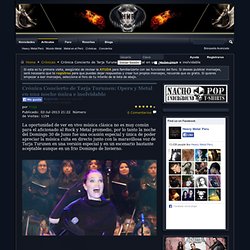Heavy Metal Perú - Tarja Turunen: Opera y Metal en una noche única e inolvidable