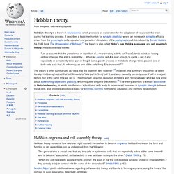 Hebbian theory