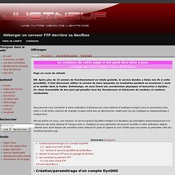 Héberger un serveur FTP derrière sa Neufbox - Wiki SFR by Justneuf