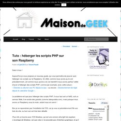 Tuto : héberger les scripts PHP sur son Raspberry