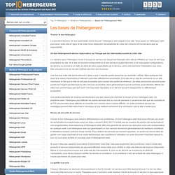 Top 10 Hébergeurs - Les bases de l'hébergement web