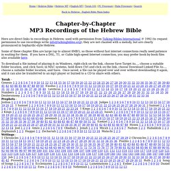 Hebrew - English Bible by Books
