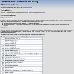 The Heckel Firm - Information and History