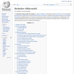 Heckscher–Ohlin model
