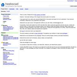 heekscad - Free CAD based on Open CASCADE