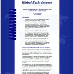 René Heeskens - Earth dividend and Global Basic Income: a promising partnership