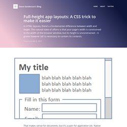 Full-height app layouts: A CSS trick to make it easier