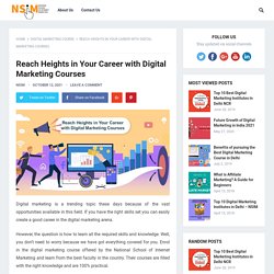 Reach Heights in Your Career with Digital Marketing Courses