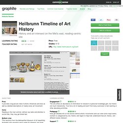 Heilbrunn Timeline of Art History Educator Review