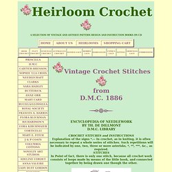Heirloom Crochet - Vintage Crochet Stitches - DMC