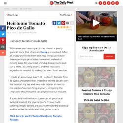 Heirloom Tomato Pico de Gallo Recipe by Catherine McCord