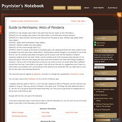 Guide to Heirlooms: Mists of Pandaria « Psynister's Notebook