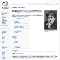 Helena Blavatsky 1831-1891