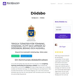 städning dödsbo