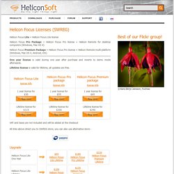 Helicon Focus Licenses (SWREG) - Helicon Soft