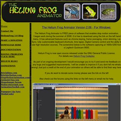 Helium Frog - Stop Motion Animation Software