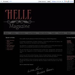 Helle Magazine: Welcome to Helle
