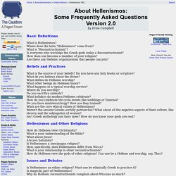 Hellenismos FAQ