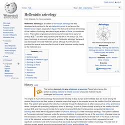 Hellenistic astrology
