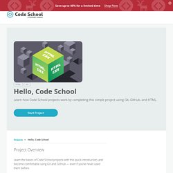 Hello, Code School