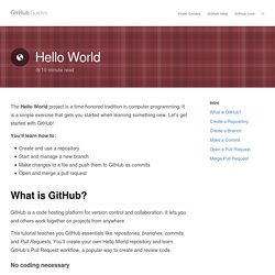 Hello World · GitHub Guides