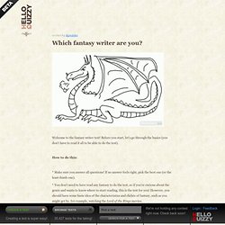 Which fantasy writer are you?