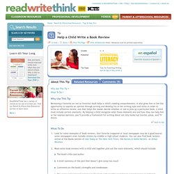 Help a Child Write a Book Review