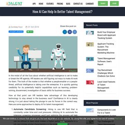 How AI can Help in Better Talent Management?