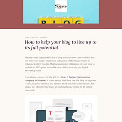 How to help your blog to live up to its full potential – syspreewebdevelopment