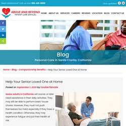 Help Your Senior Loved One at Home