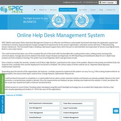 SPEC INDIA - Online Helpdesk Management Software, Online Ticketing System, Help Desk Software