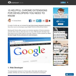 15 Helpful Chrome Extensions For Developers