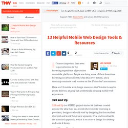 13 Helpful Mobile Web Design Tools & Resources - TNW Design & Dev