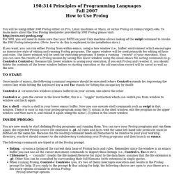 Helpful notes on how to use Prolog