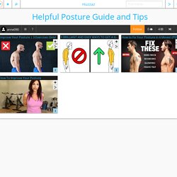 Helpful Posture Guide and Tips