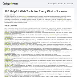 100 Helpful Web Tools for Every Kind of Learner