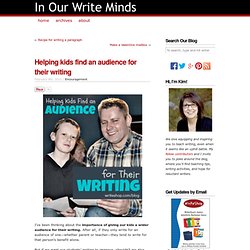 Helping kids find an audience for their writing