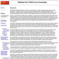 Helping Your Child Learn Geography