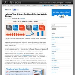 Helping Your Clients Build an Effective Mobile Strategy