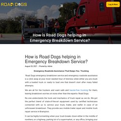 How is Road Dogs helping in Emergency Breakdown Service? - Road Dogs
