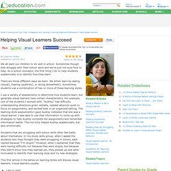 Helping Visual Learners Succeed